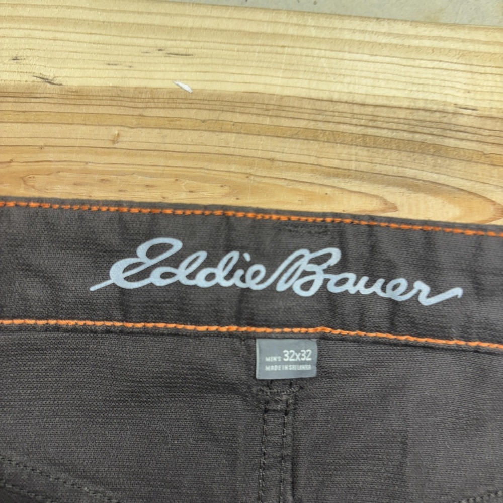 Eddie Bauer Fairline Corduroy Pants Mens 32x32 Brown Straight 5 Pocket NWT - Picture 5 of 13